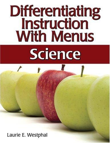 Cover of Differentiating Instruction With Menus